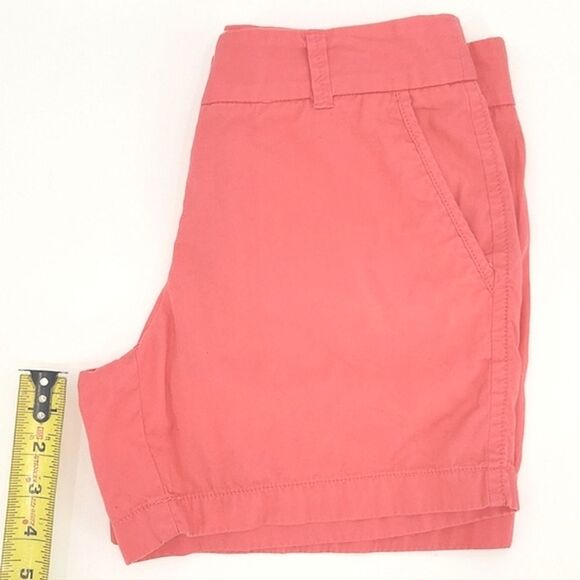 J Crew Weathered Broken-in Classic Twill Chino Shorts Womens Size 0 Salmon - Picture 11 of 11